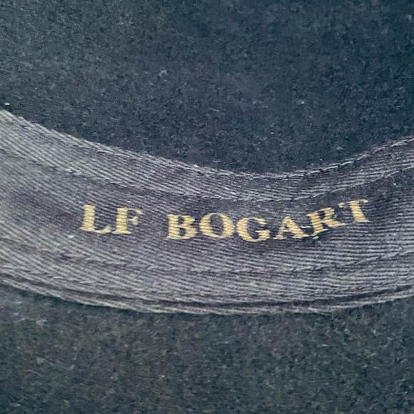 🌟HP🌟VTG 1960s Black Wool Bogart Fedora by Capas Design - Picture 11 of 11
